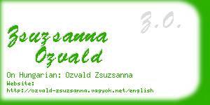 zsuzsanna ozvald business card